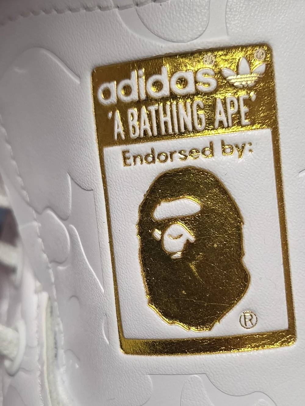 adidas Stan Smith x A Bathing Aps Wite Leather Sneakers